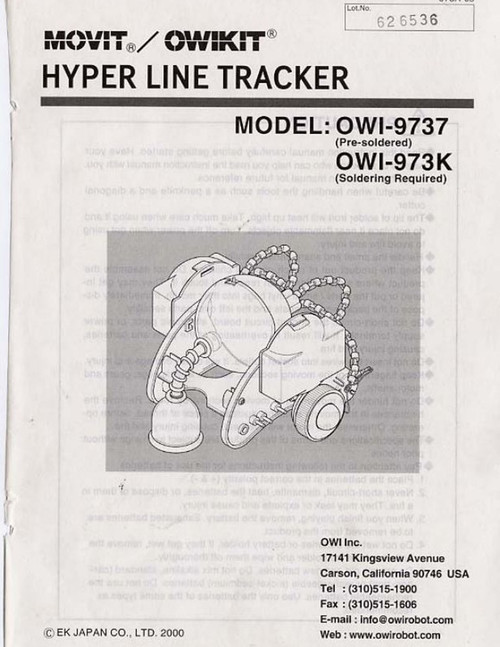 Hyper Line Tracker (OWI-9737) Manual