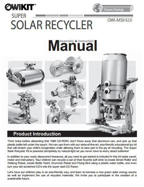 Super Solar Recycler Manual