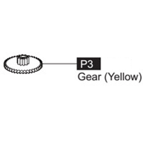 03- 64100P3  Gear (Yellow)  