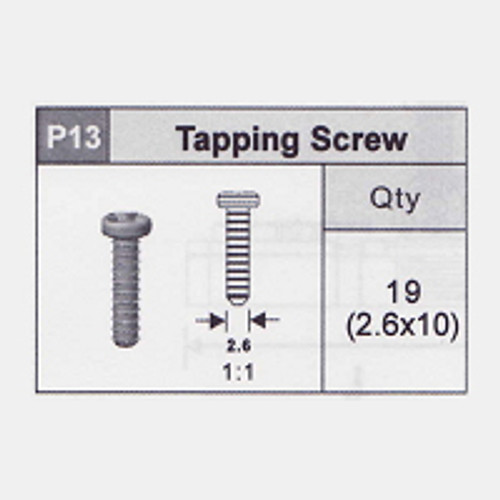 13-5350P13 Tapping Screw (2.6x10)