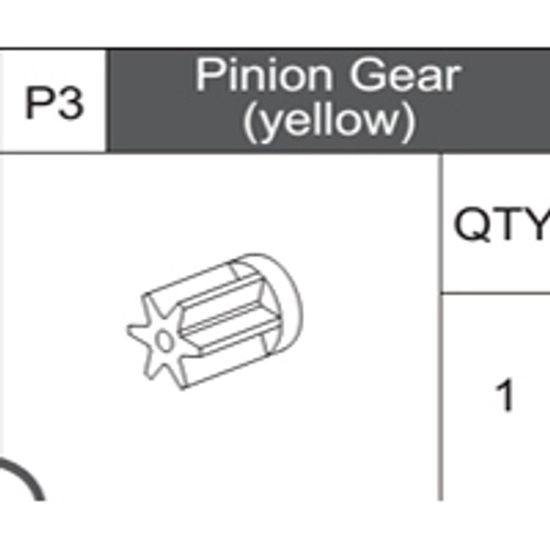 03-75300P3 Pinion Gear (Yellow)
