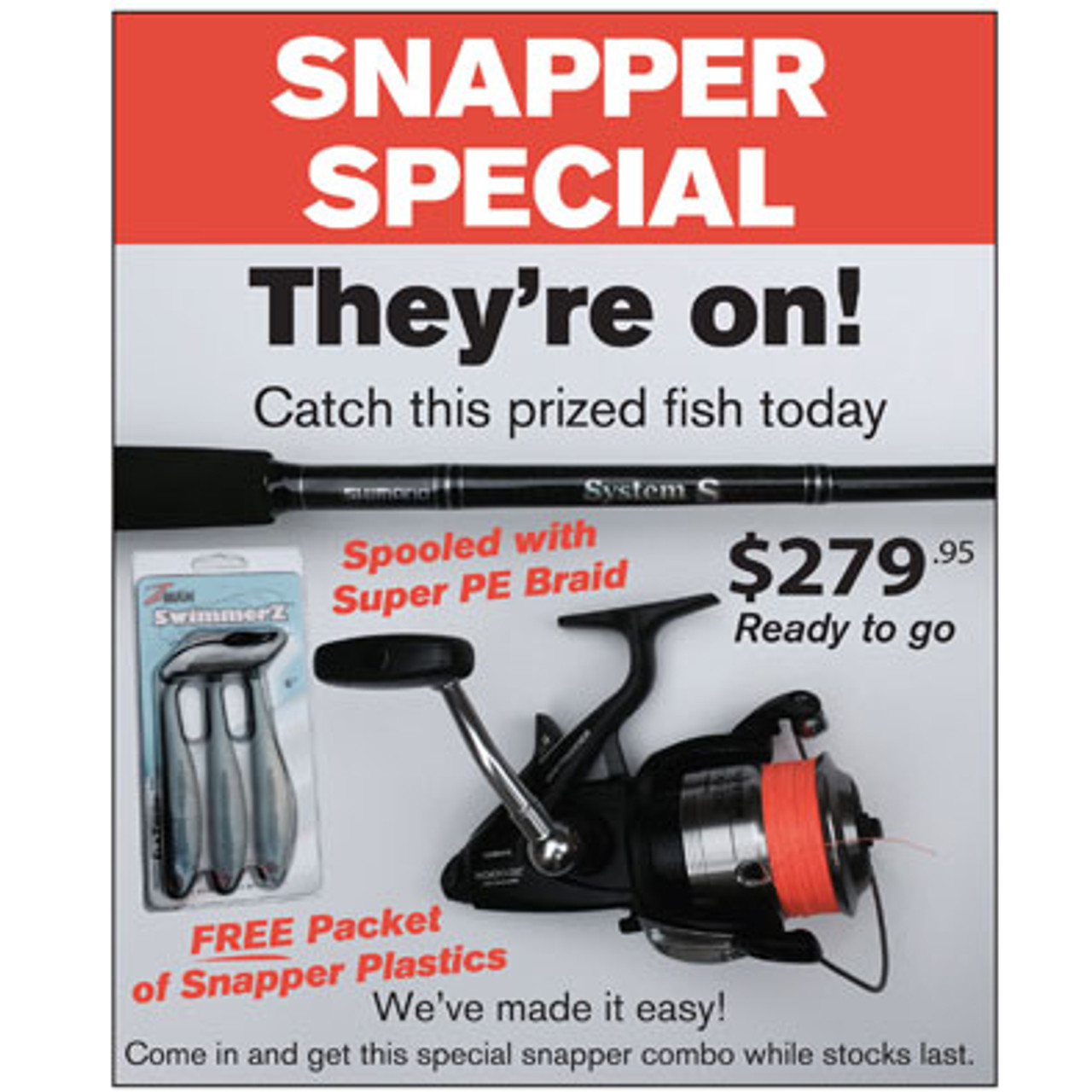 Shimano snapper combo Clearance