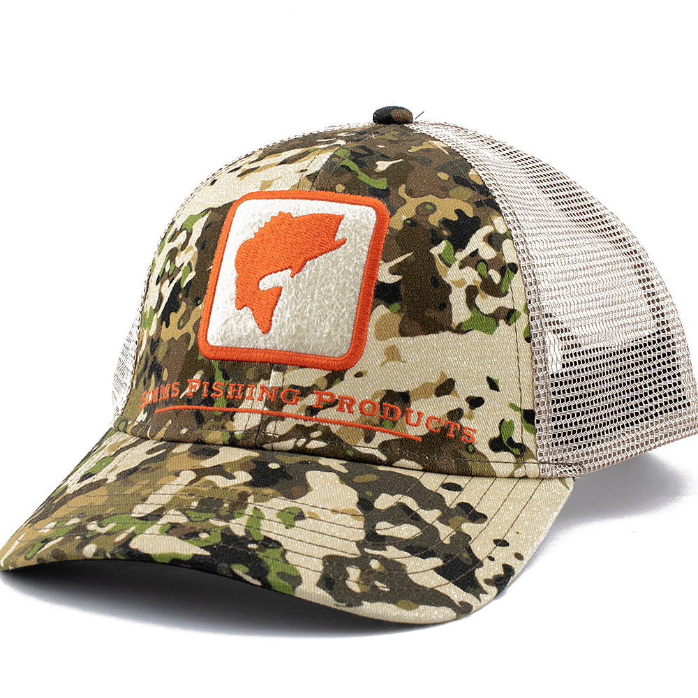 Simms Bass Icon Trucker River Camo 