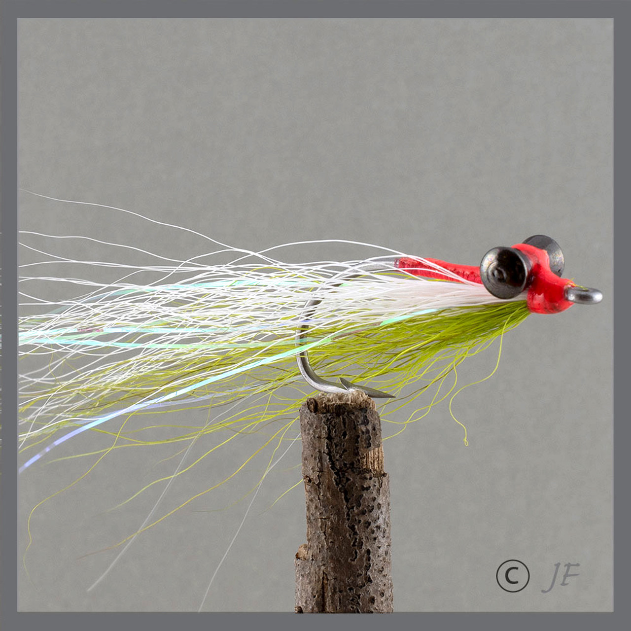 Clouser Minnow Olive and White