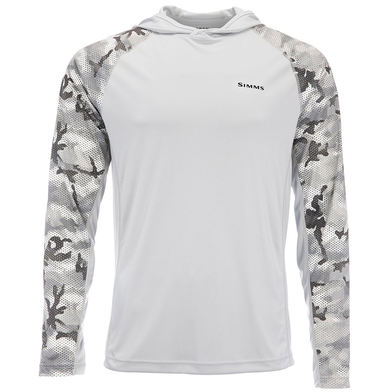 Simms Solarflex Hoody Hex Flo Camo Steel - Armadale Angling