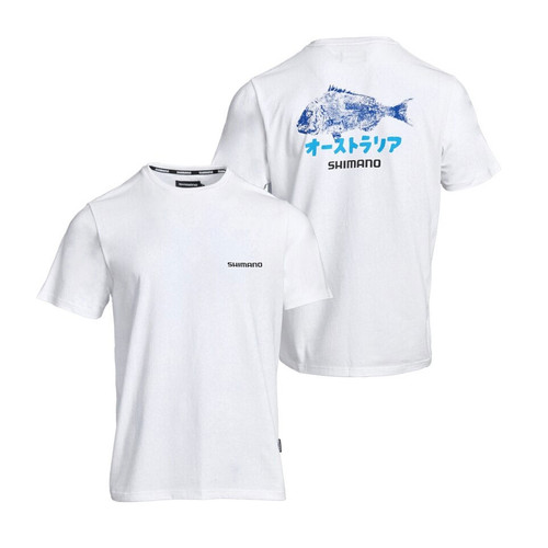 Shimano Gyotaku Tee White