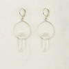 Quartz Hoop Earrings