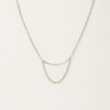 Metal Bar & Chain Loop Necklace