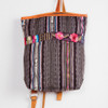 Embroidered Corte Backpack with Leather