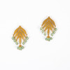 Crystal Frond Post Earring