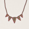 Beaded Triangle Spike Necklace