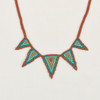 Beaded Triangle Spike Necklace