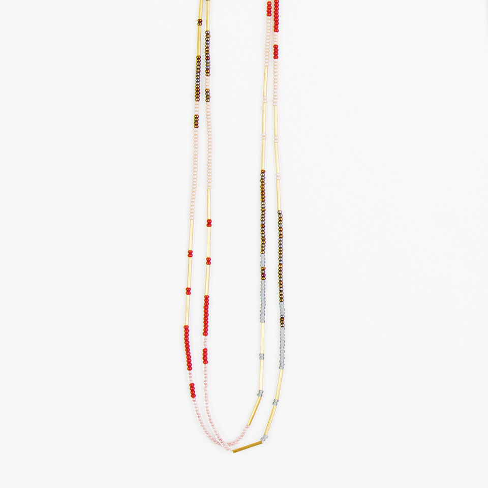 Bead & Wire Scallop Necklace Altiplano