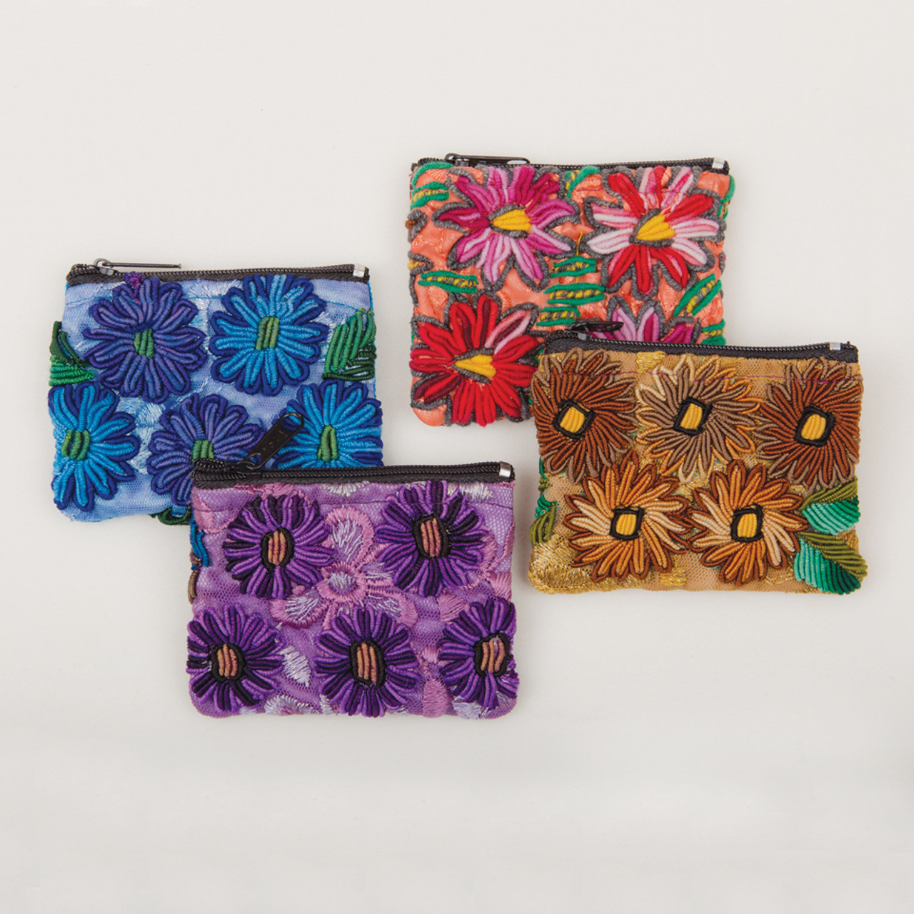 Guatemalan Mini Rococo Change Purse Handmade Fair Trade Products