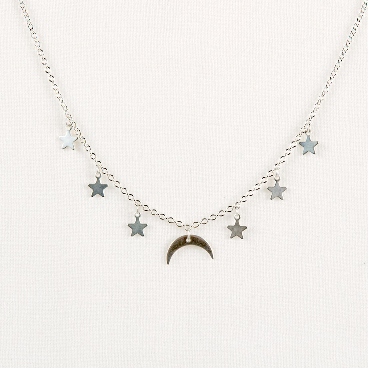 Crescent Moon & Stars necklace – RUUSK