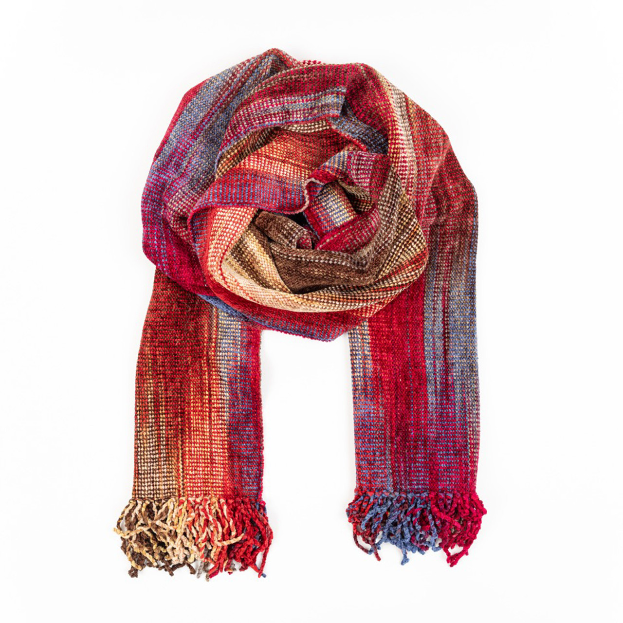 Guatemalan Handwoven Bamboo Chenille Scarf | Handmade Fair