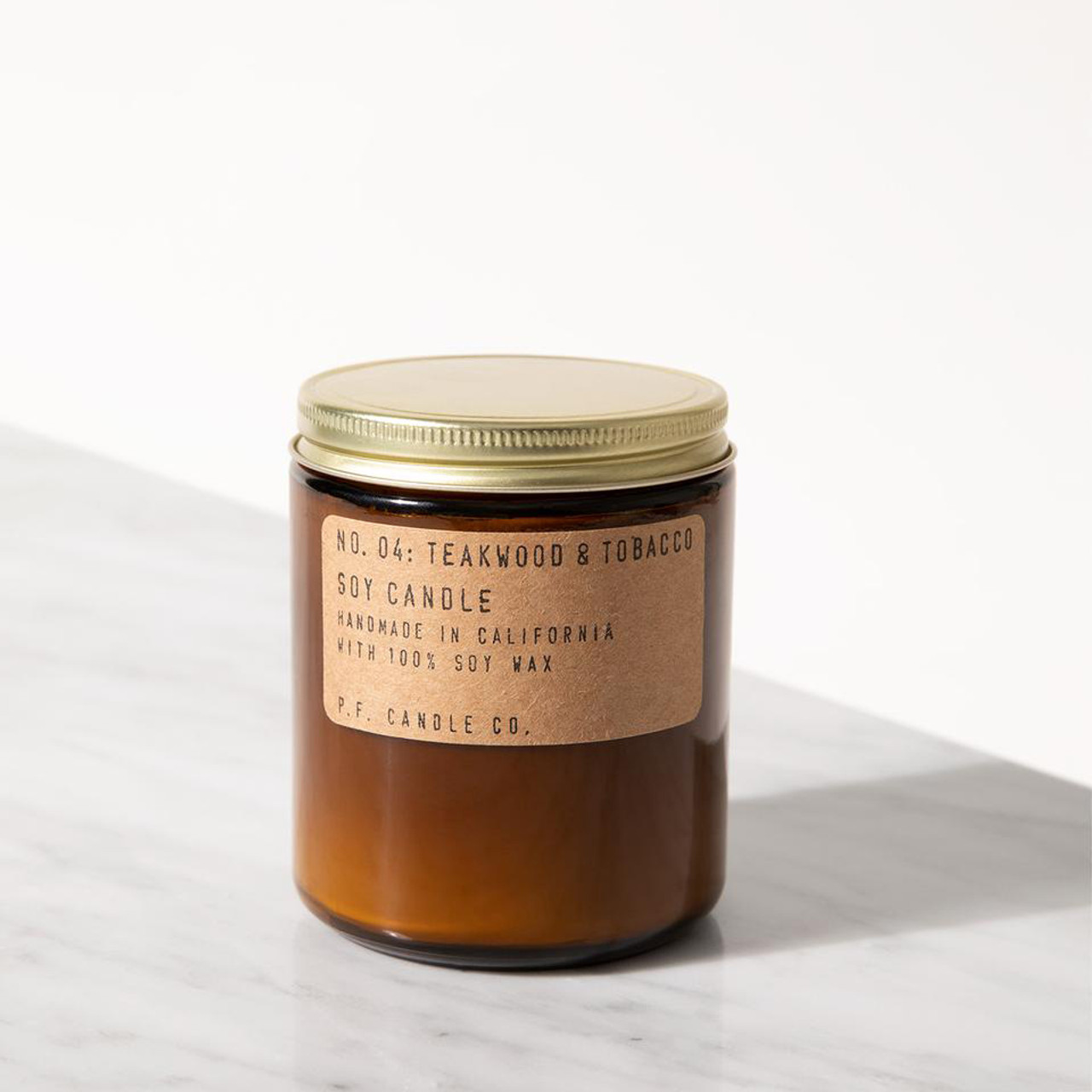 Teakwood & Tobacco Soy Candle exclusive at EcoVibe Apparel – ECOVIBE