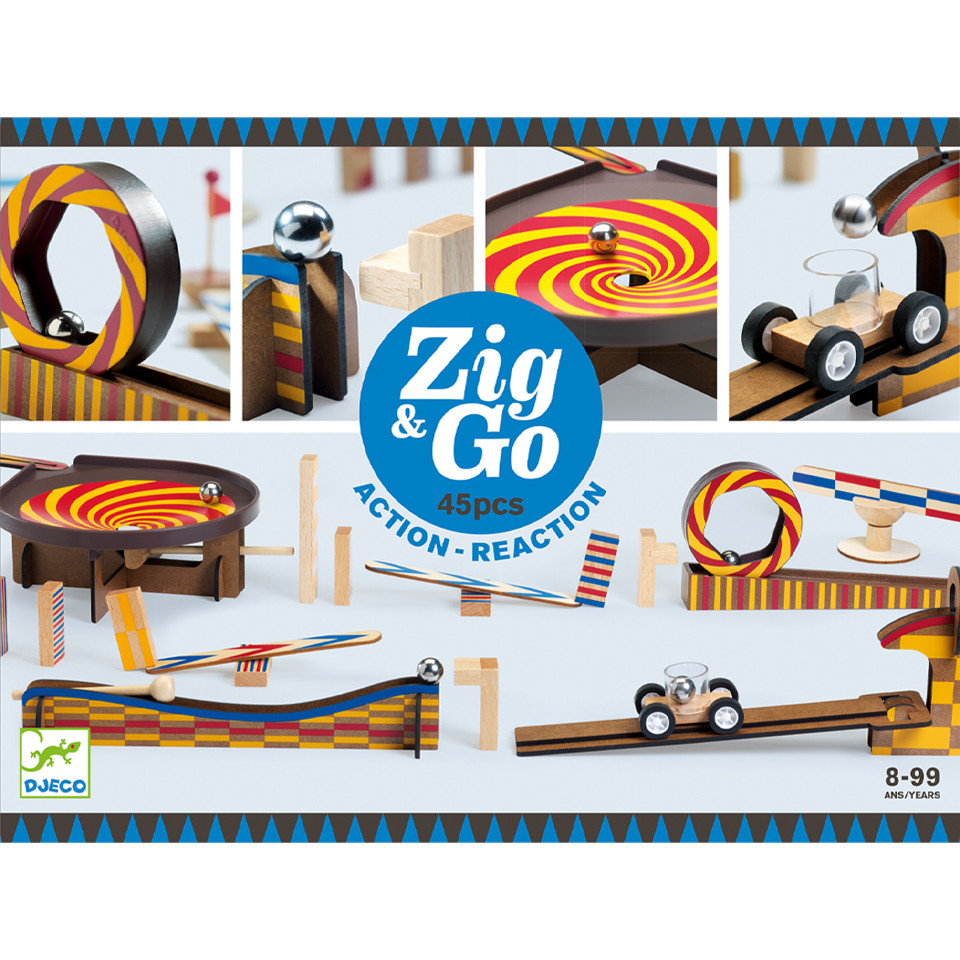 ZIG-ZAG オリジナルグッズ セット Djeco Zig & Go 45 piece set - Altiplano