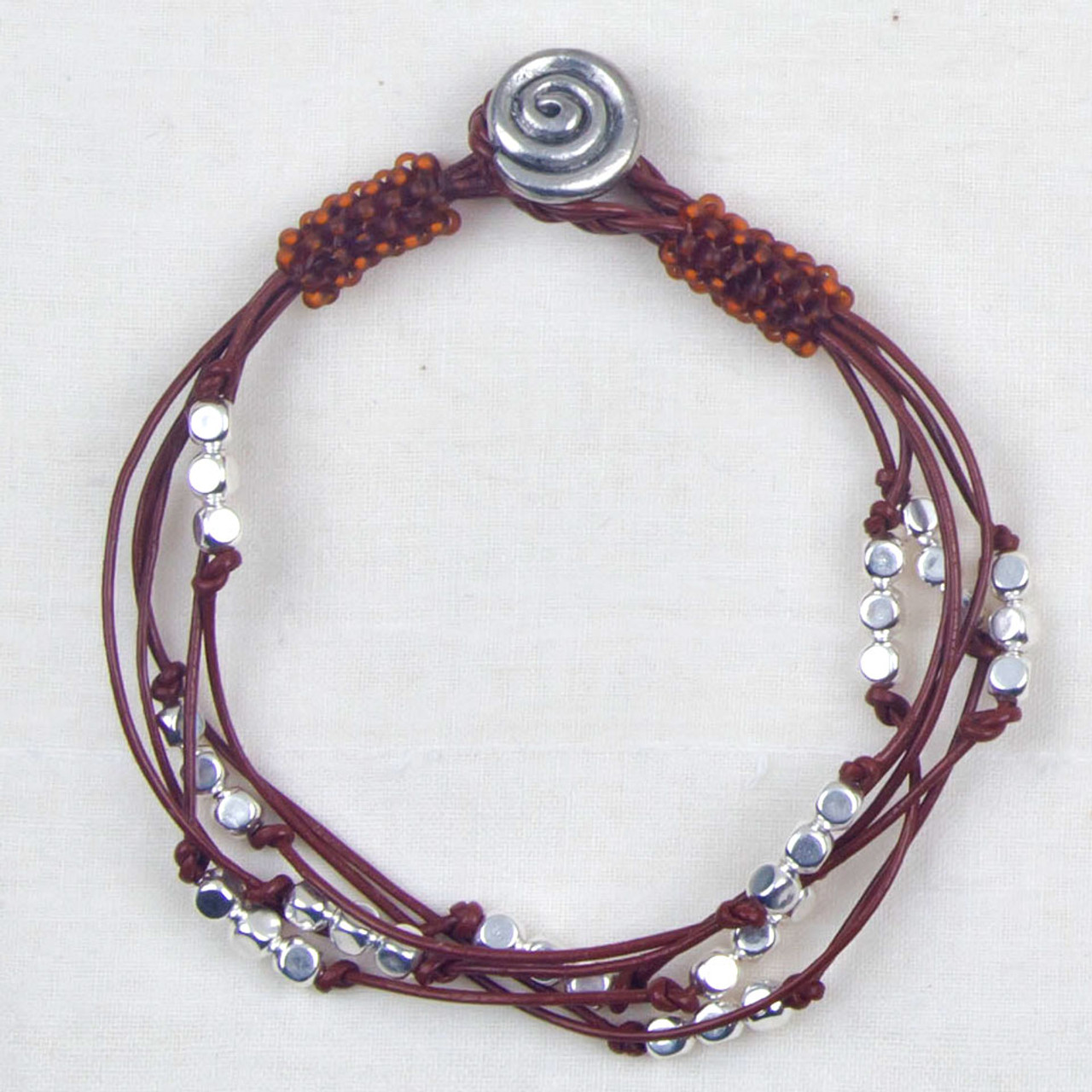 Leather Multi Strand Bracelet