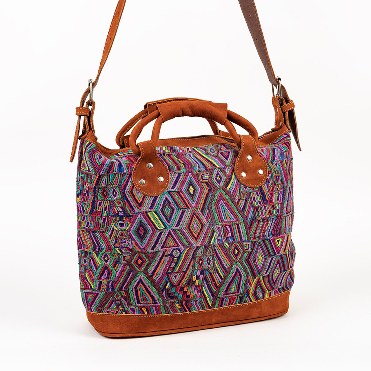 Guatemalan Crossbody Huipil Handwoven Fair Trade Bag - Education And More