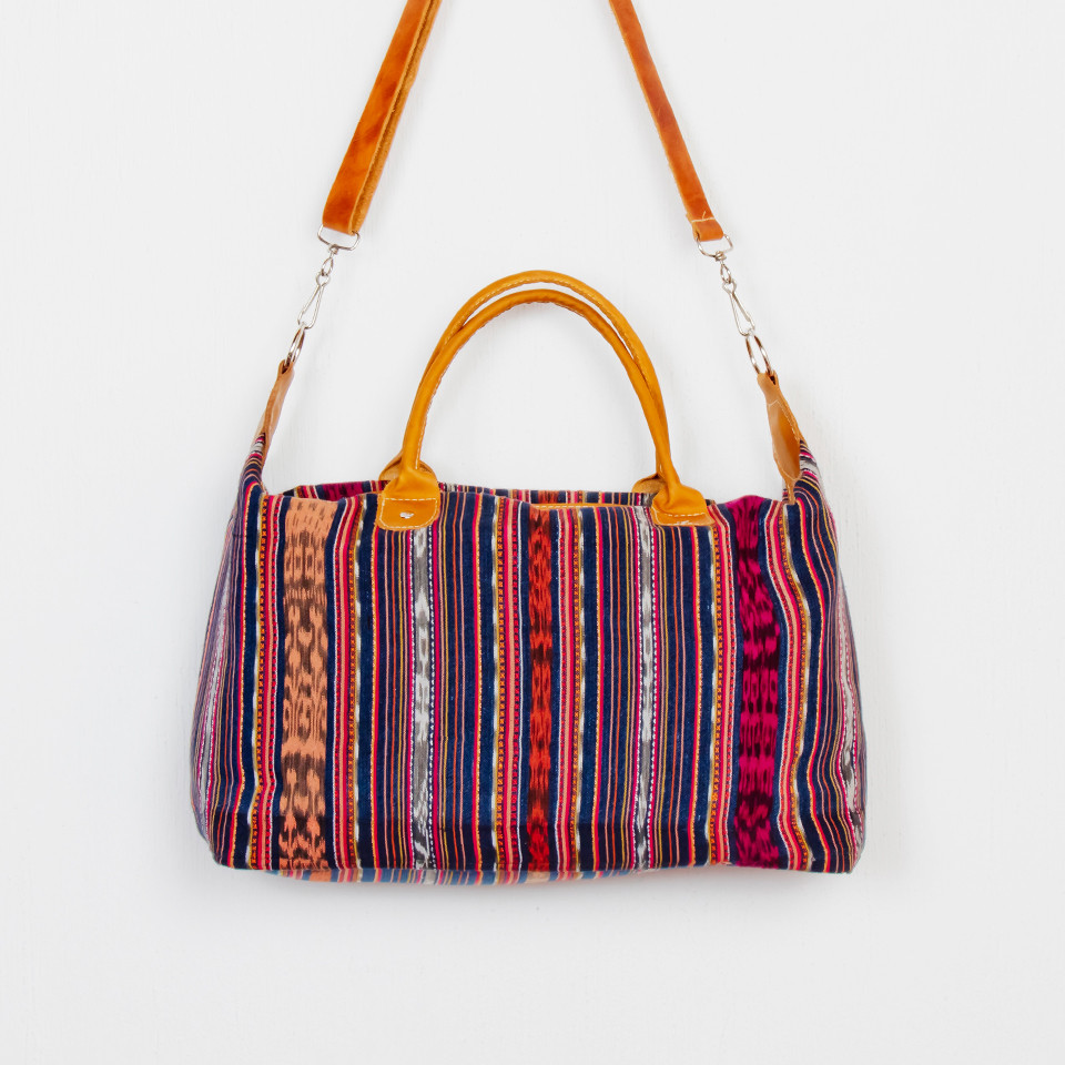 Tooled Leather Day Bag Altiplano