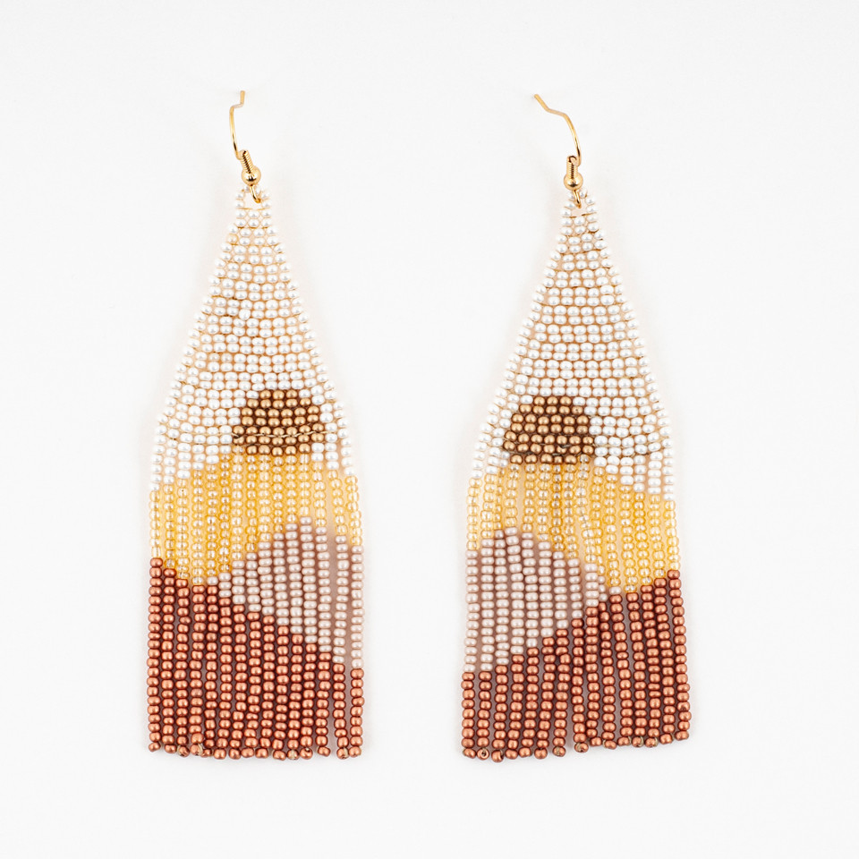 Wire Beaded Earrings Altiplano