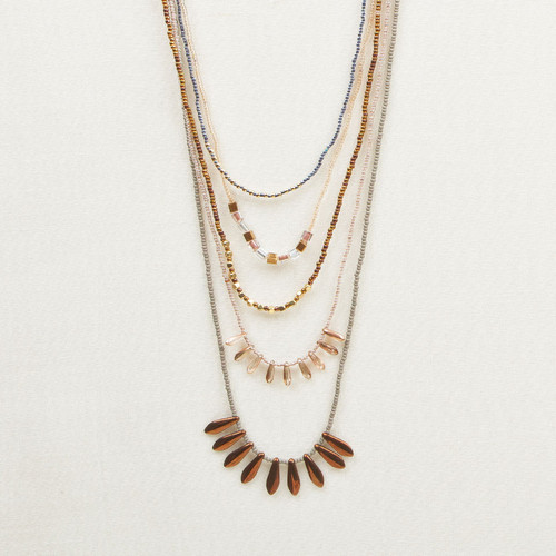 Multi Strand Spike Necklace