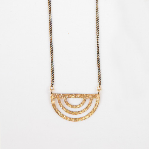 Brass Rainbow Necklace