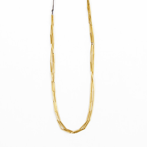 Brass Triple Strand Necklace