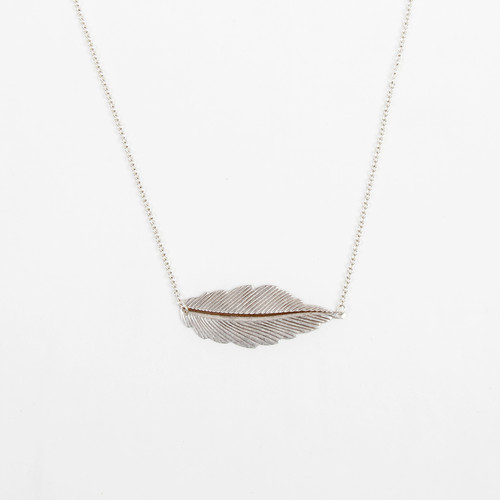 Free Form Feather Necklace