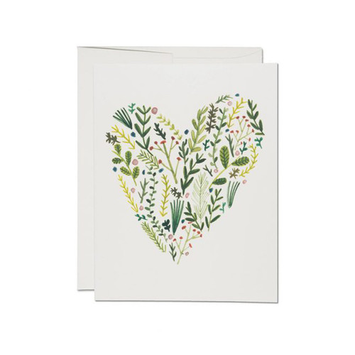 Floral Heart Greeting Card