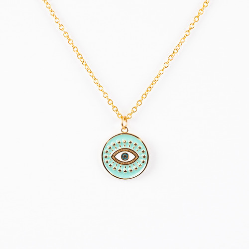 Turquoise Eye Necklace - Fair Trade