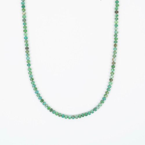 Chrysoprase Heishi Necklace