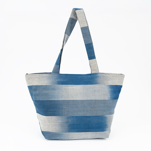 Water Ikat Zipper Tote