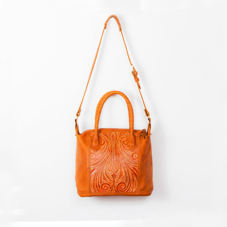 Guatemalan Tooled Leather Day Bag | Handmade Fair Trade Products ...