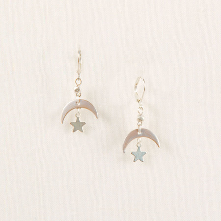 Moon & Star Earring