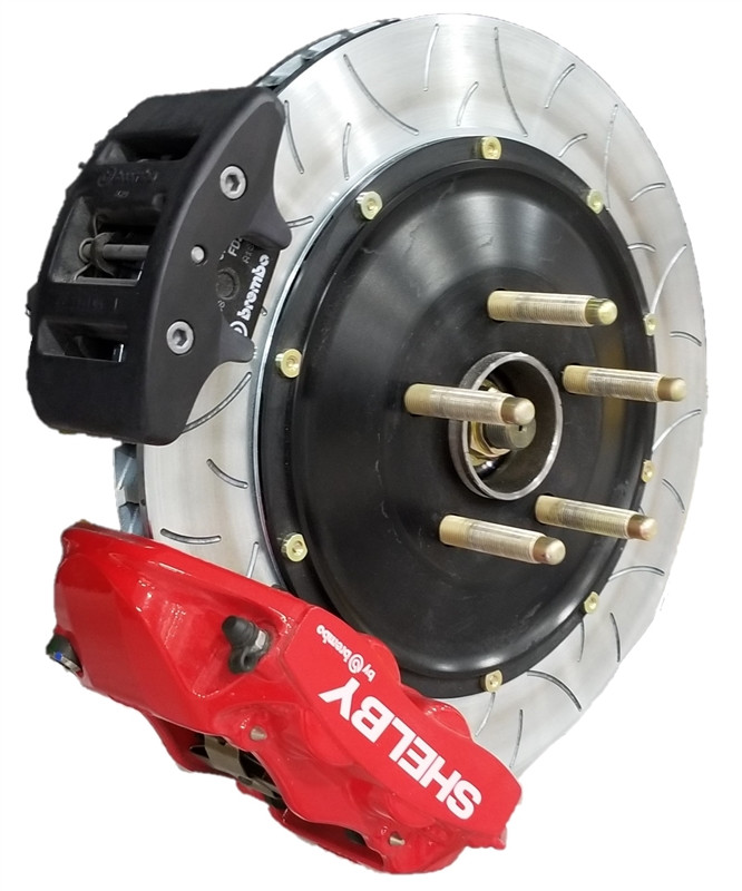 Biston Rear Brake 2015-2022 Shelby Brembo 4-Piston Rear Brake Kit (Red) - Revan Racing, Inc.