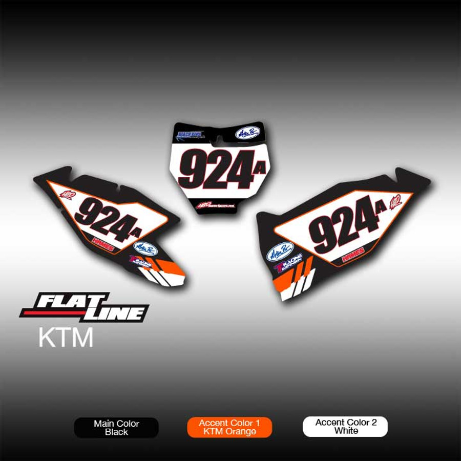 Flat Line Number Plates KTM