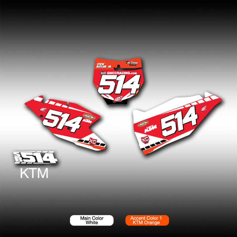 SB514 Number Plates KTM