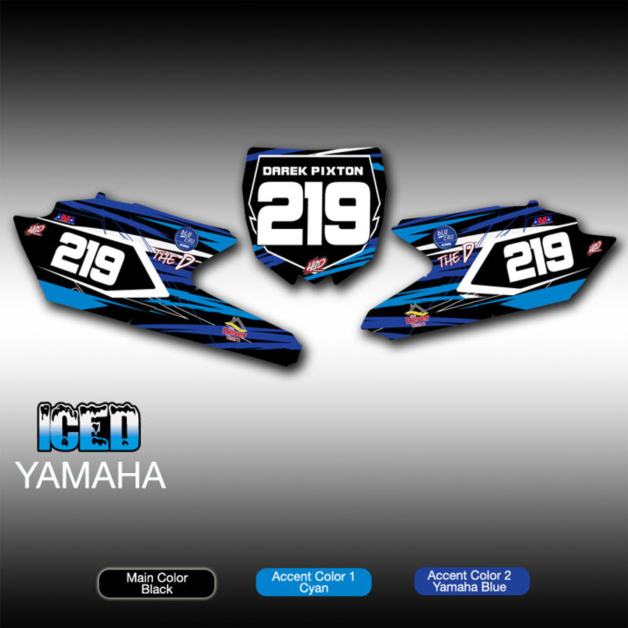 Iced Number Plates Yamaha
