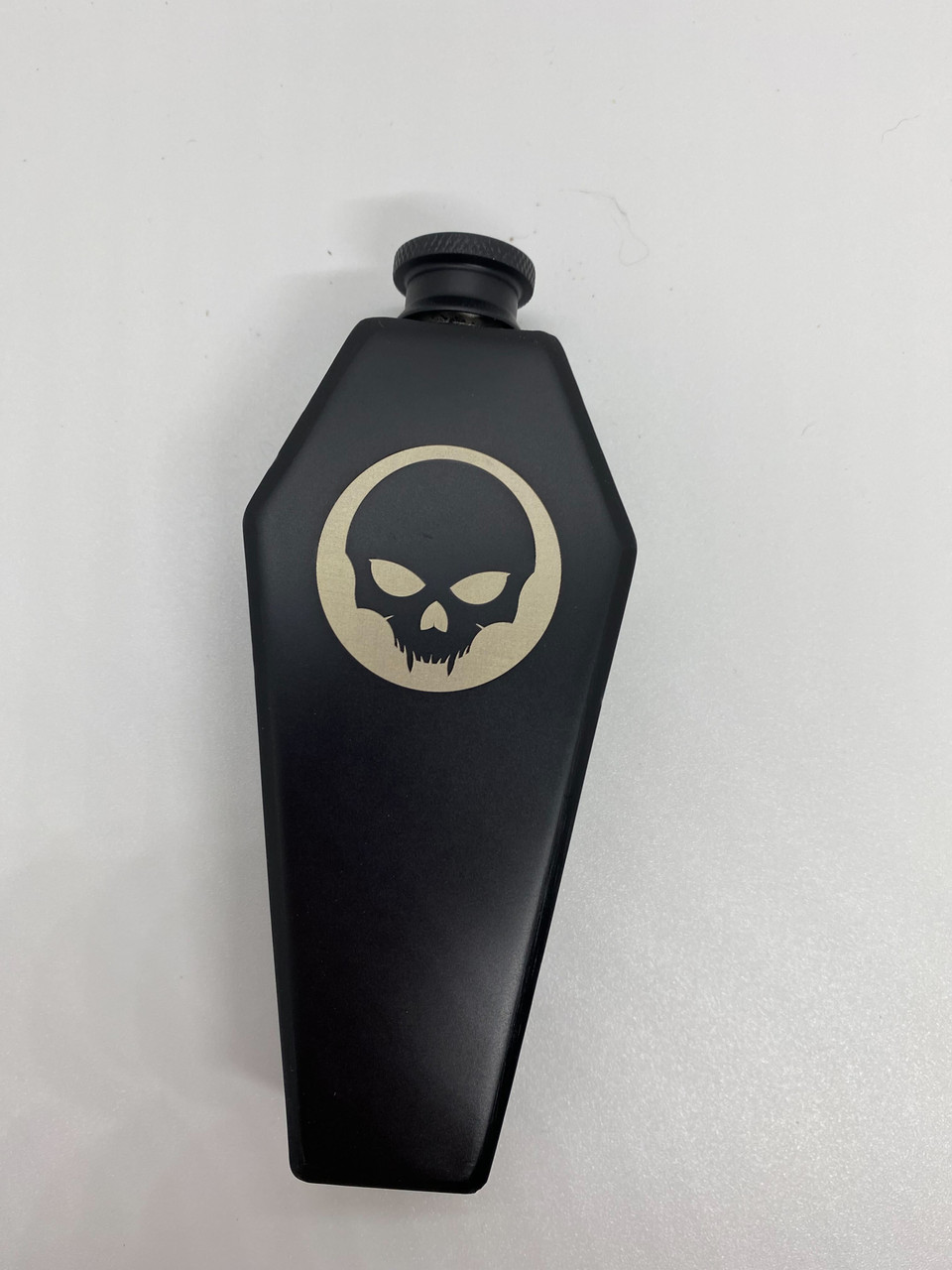 Black Coffin Flask with BNS Skull