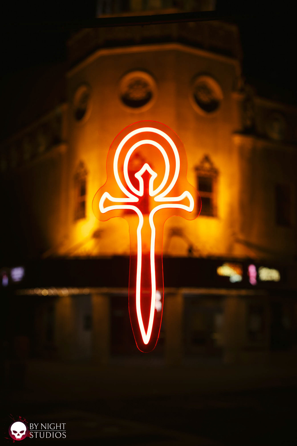 V5 Vampire: The Masquerade LED Neon Wall Ankh