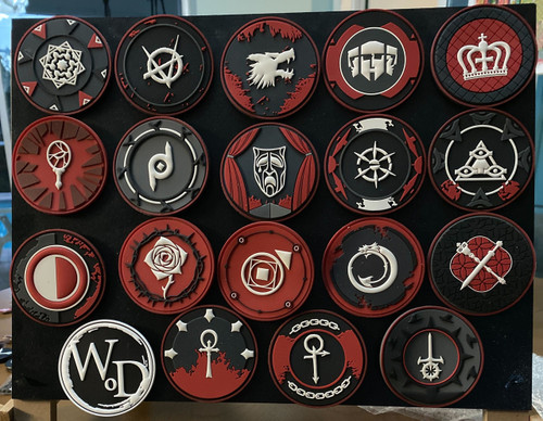 Full set of iron-on patches