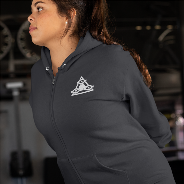 Salubri Zip Up Hooded Sweatshirt
