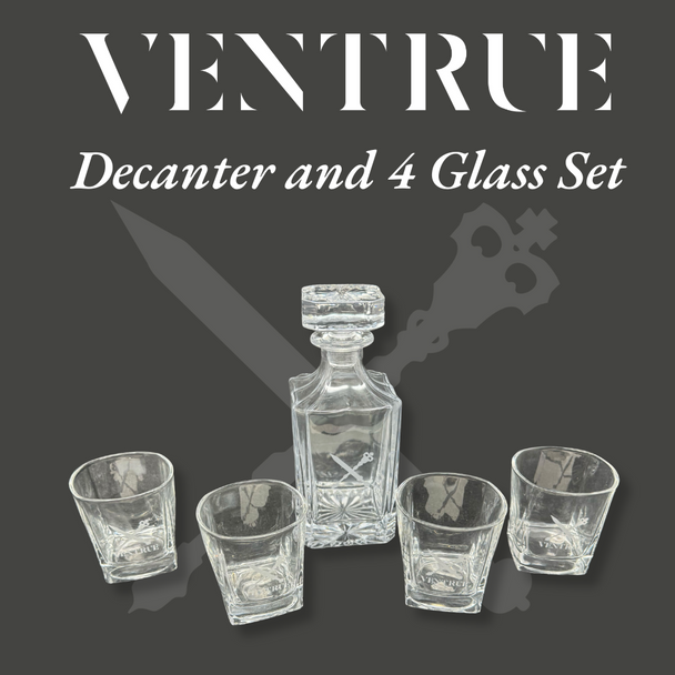 Ventrue Decanter Set with 4 Glasses Ventrue Decanter Set with 4 Glasses