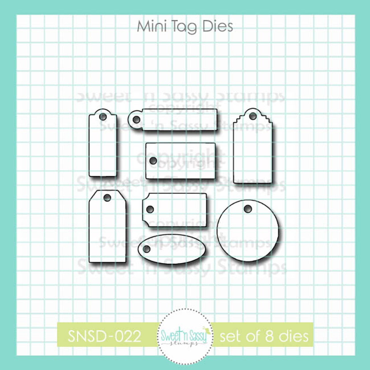 Mini Tags Die Set - Sweet 'n Sassy Stamps, LLC