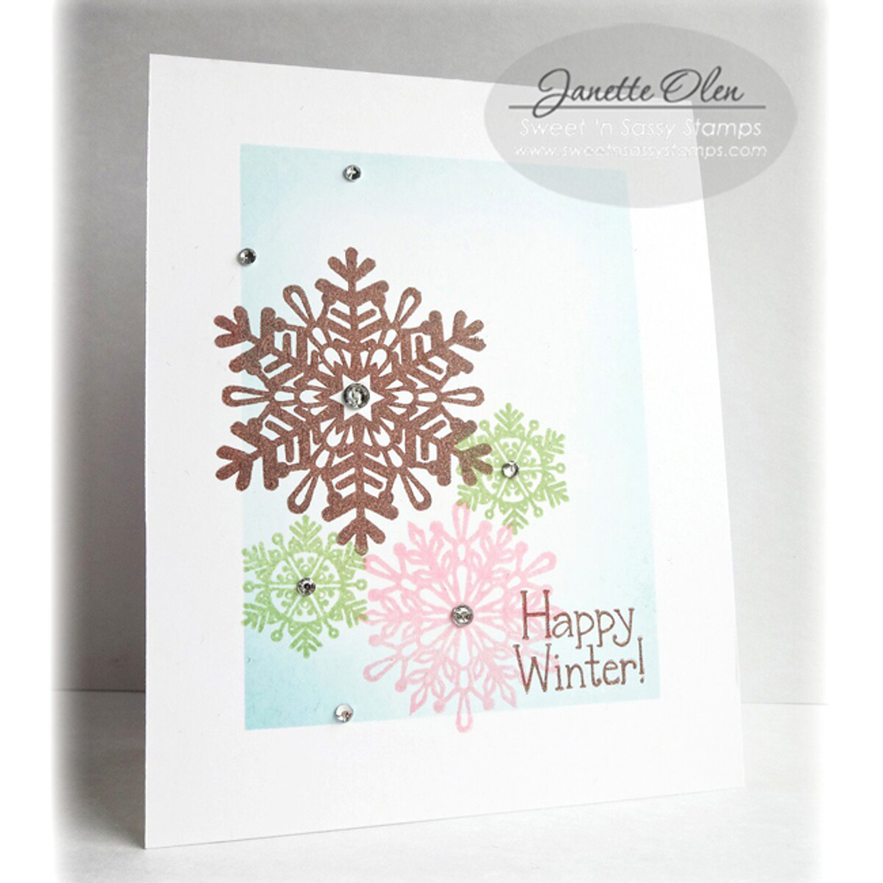 Snowflakes Clear Stamps, Christmas Card Making Snowflake Stamp, Winter,  Transparent Stamping Set 