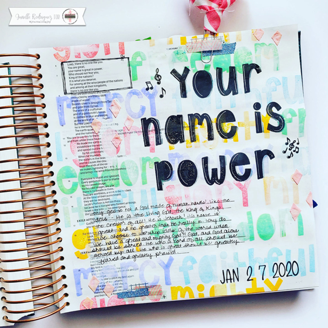 Create Clear Stickers with Unity Stamps for Bible Journaling – Graciellie  Design