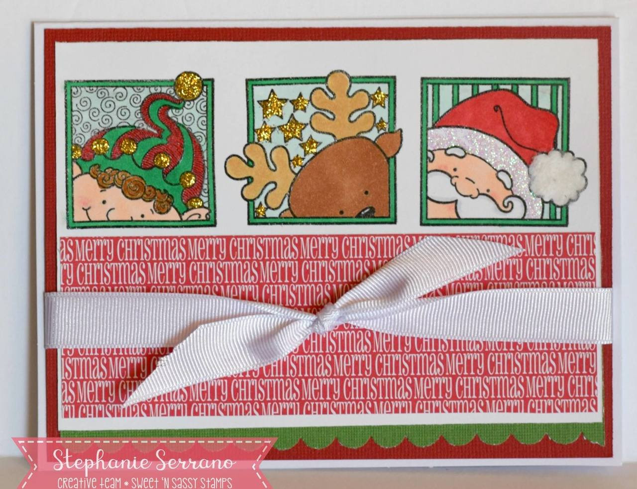 9 Festive Holiday Inchie Clear Stamps, Plus Stamp Block / Inkadinkado –