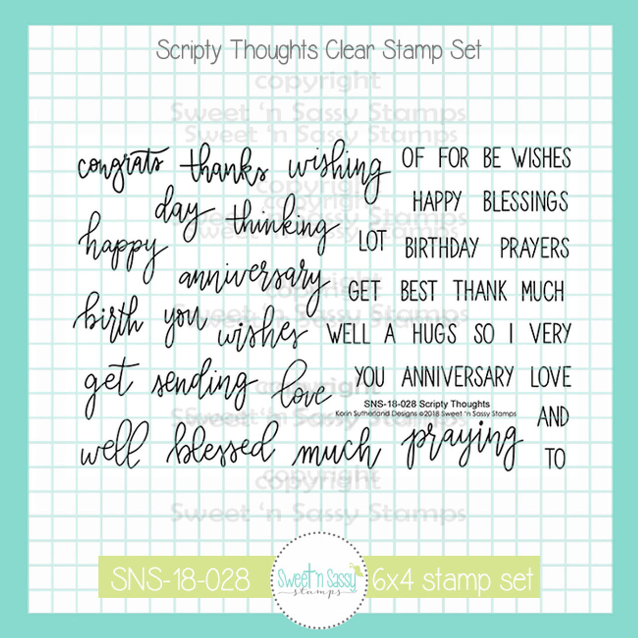 SnSS Scripty Thoughts Stamp Set